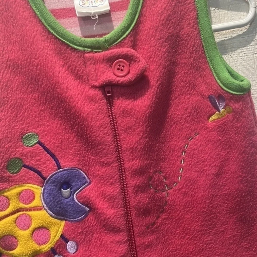 Fleece zip up‎ Big Softie pink Carseat blanket sleeper